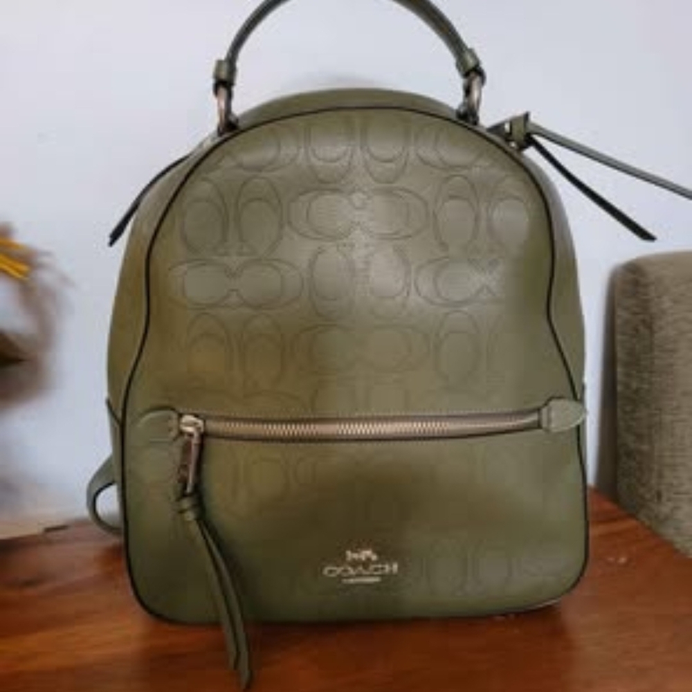 Coach Olive Green Backpack - image 2